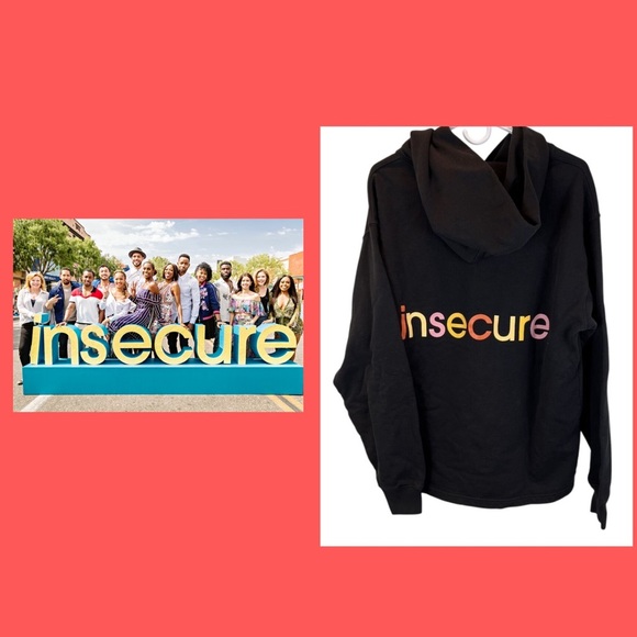 MadHappy HBO Insecure Black/Multicolor 'Insecure' Block Party Hoodie| RARE | NEW - Picture 1 of 14